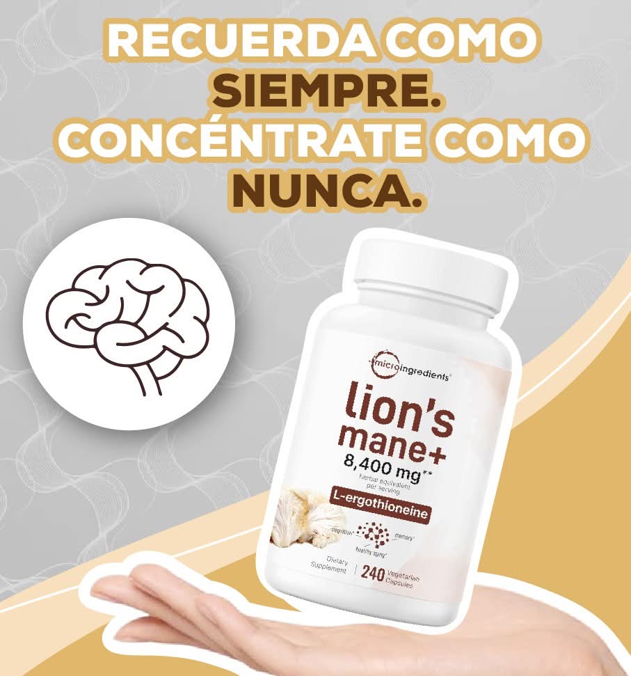 Melena de León (Lion’s Mane) – 120 cápsulas