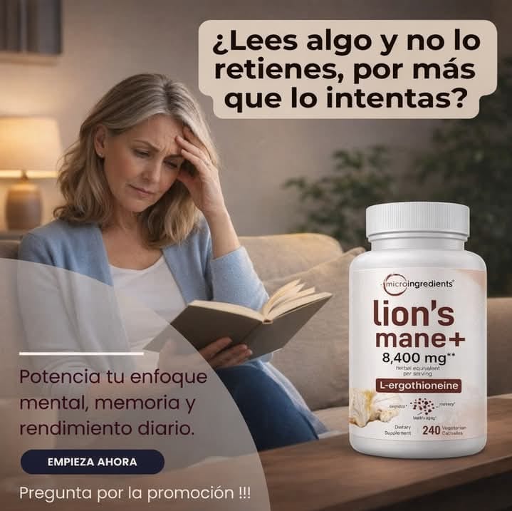 Melena de León (Lion’s Mane) – 120 cápsulas