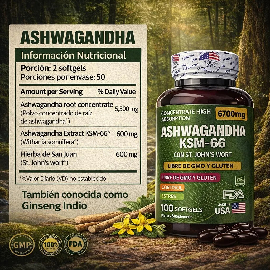 ASHWAGANDHA 100 SOFTGEL – ORIGINAL AMERICANA