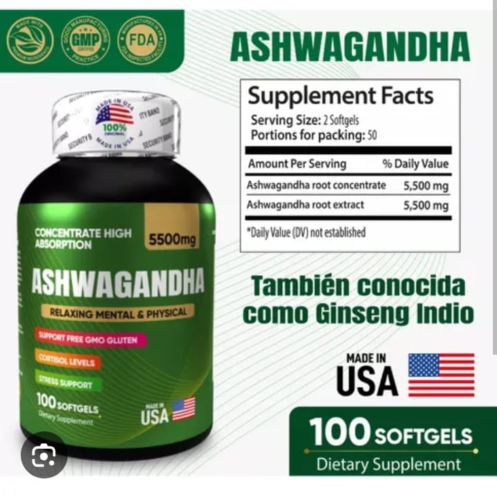 ASHWAGANDHA 100 SOFTGEL – ORIGINAL AMERICANA